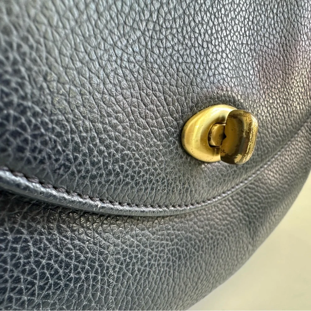 Low start Coach Midnight Blue Leather Crossbody Bag - Picture 5 of 7